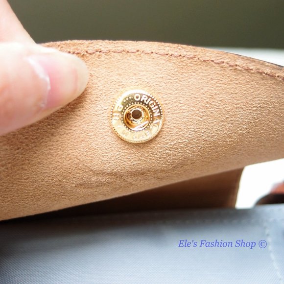 ❤️ NWT LONGCHAMP Le Pliage Small Medium Nylon Shoulder Tote GRAY 100% AUTHENTIC - Picture 10 of 16